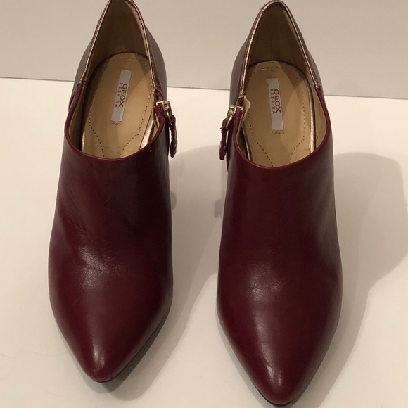 Geox Maroon ankle boots with heels